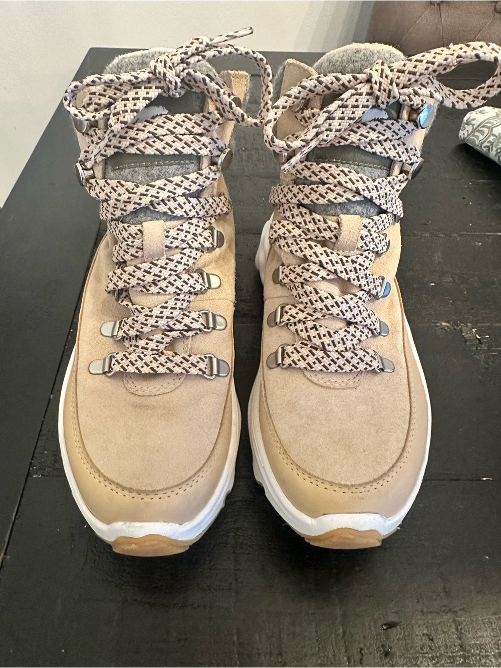 Sorel waterproof Tan Suede Hiking-Style Sneakers